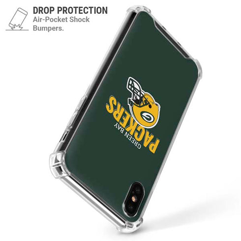 NFL Green Bay Packers Helmet iPhone XS Max Clear Case